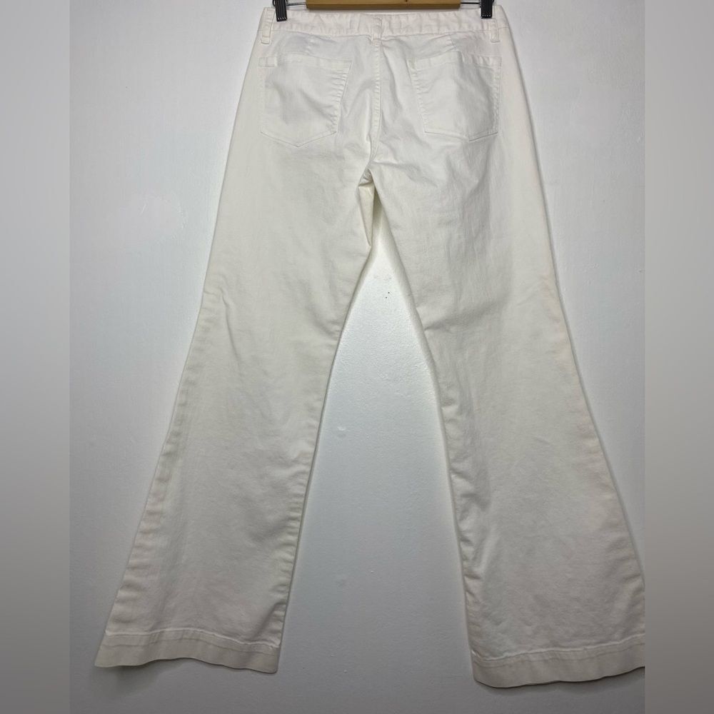 Express Flare leg Low Rise Jean Size 8 Y2K Western Chic Tall - Picture 6 of 7
